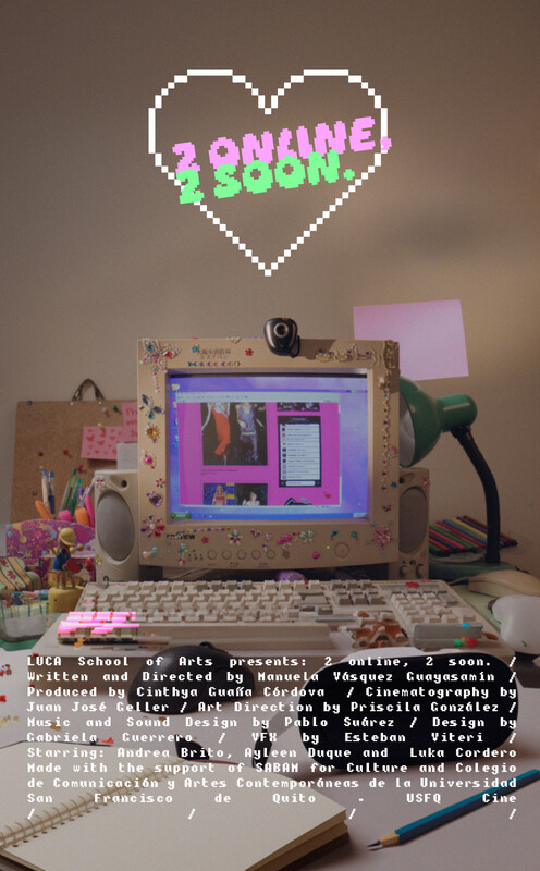 2 online, 2 soon. (2023) - film poster, directed by Manuela Vásquez Guayasamín