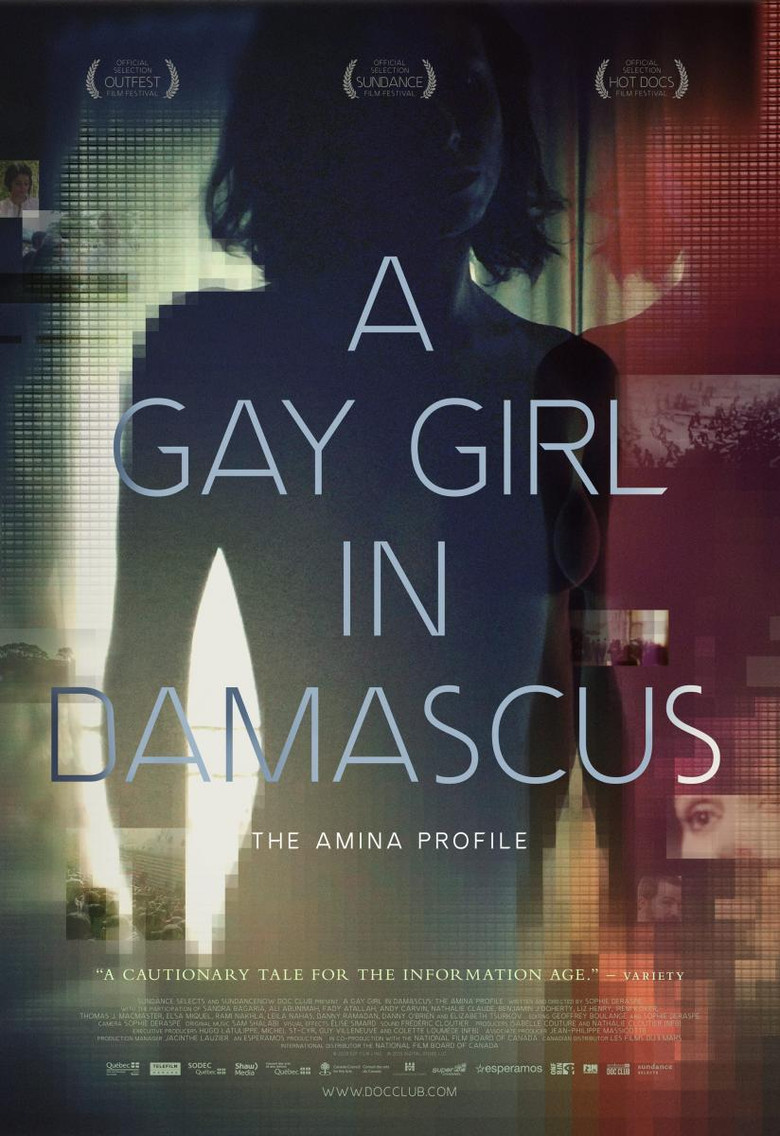 A Gay Girl in Damascus: The Amina Profile (2015) — film poster, directed by Sophie Deraspe