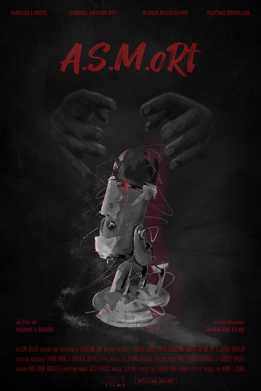 A.S.M.ortal (2022) - film poster, directed by Maxime S. Girard
