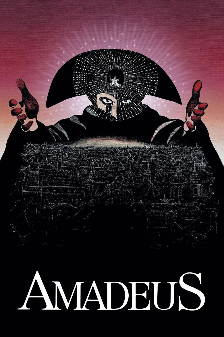 Amadeus (1984) - film poster, directed by Miloš Forman