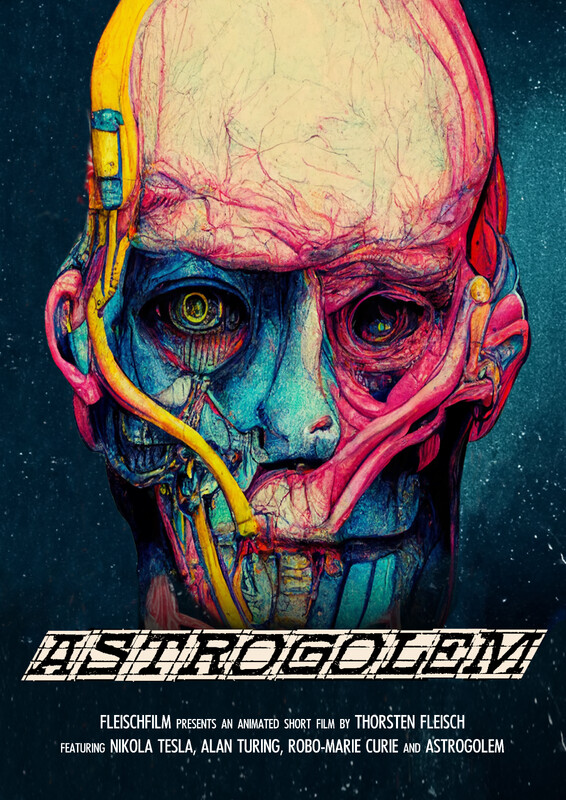 Astrogolem (2023) - film poster, directed by Thorsten Fleisch