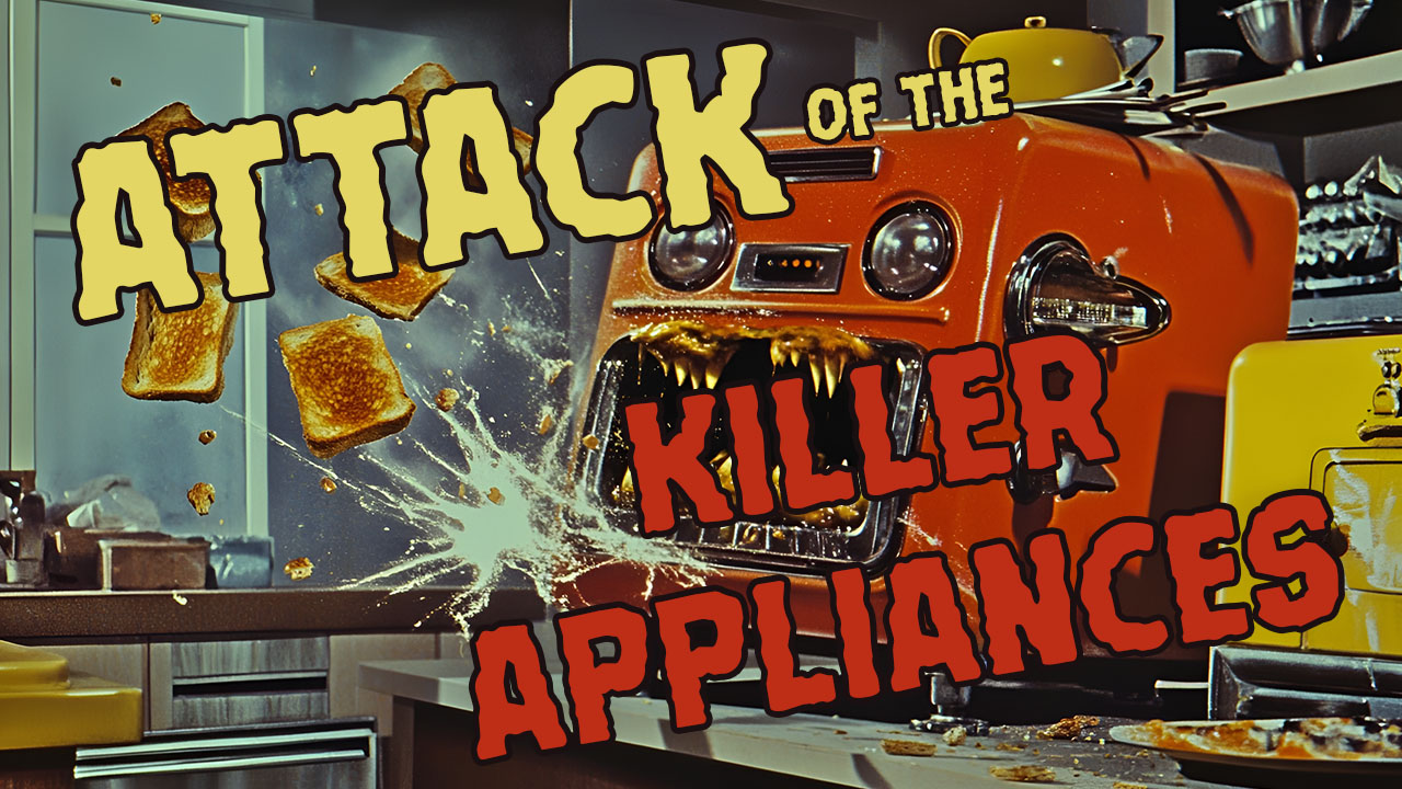 ATTACK OF THE KILLER APPLIANCES (2025) - film poster, directed by Rosa Lykiardopoulos