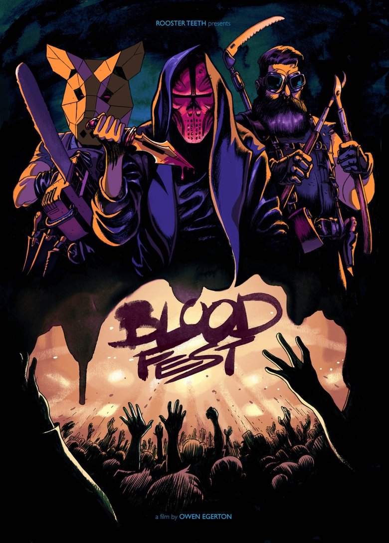 Blood Fest (2018) - film poster, directed by Owen Egerton