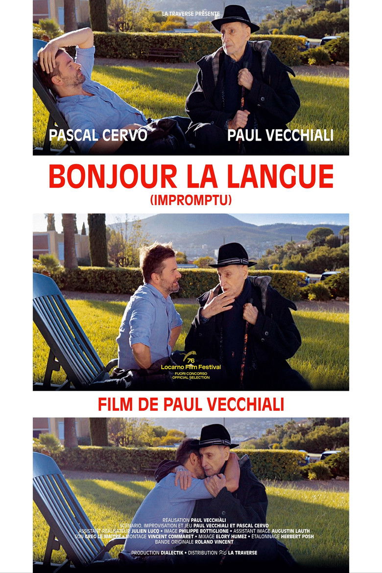 Bonjour la langue (2025) — film poster, directed by Paul Vecchiali