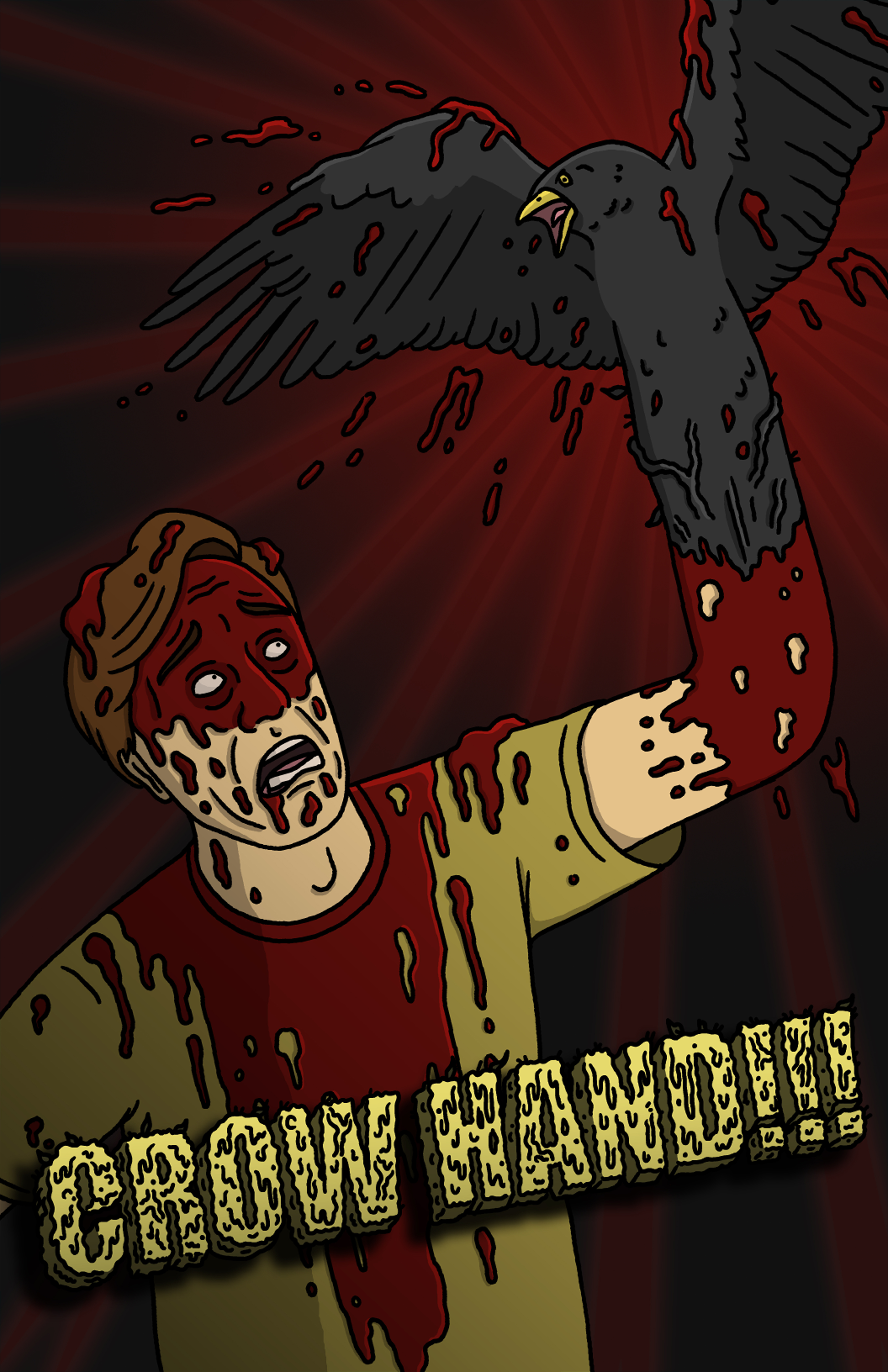 CROW HAND!!! (2014) - film poster, directed by Brian Lonano
