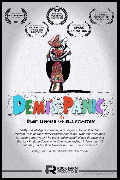 Demi’s Panic (2021) — film poster, directed by Bill Plympton