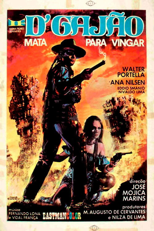D'Gajão Kills for Revenge (1972) - film poster, directed by José Mojica Marins