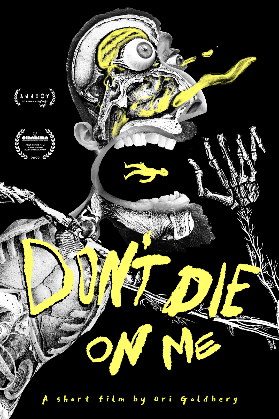 Don't Die On Me (2022) - film poster, directed by Ori Goldberg