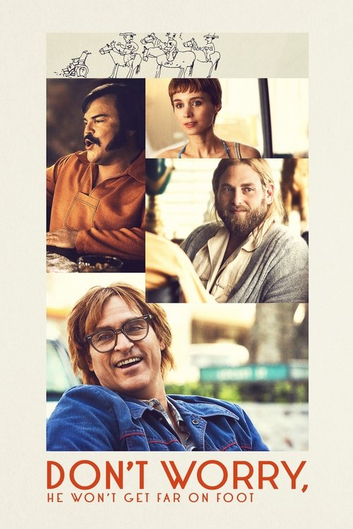 Don't Worry, He Won't Get Far on Foot (2018) — film poster, directed by Gus Van Sant