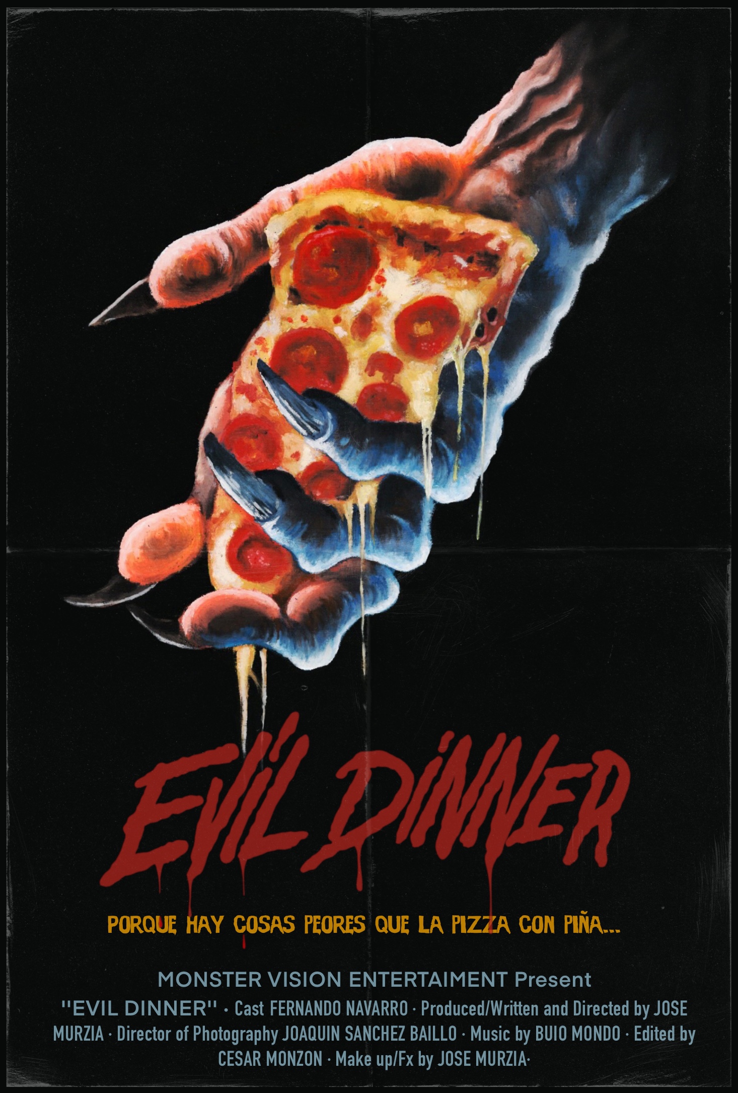 Evil Dinner (2024) - film poster, directed by Jose Murzia