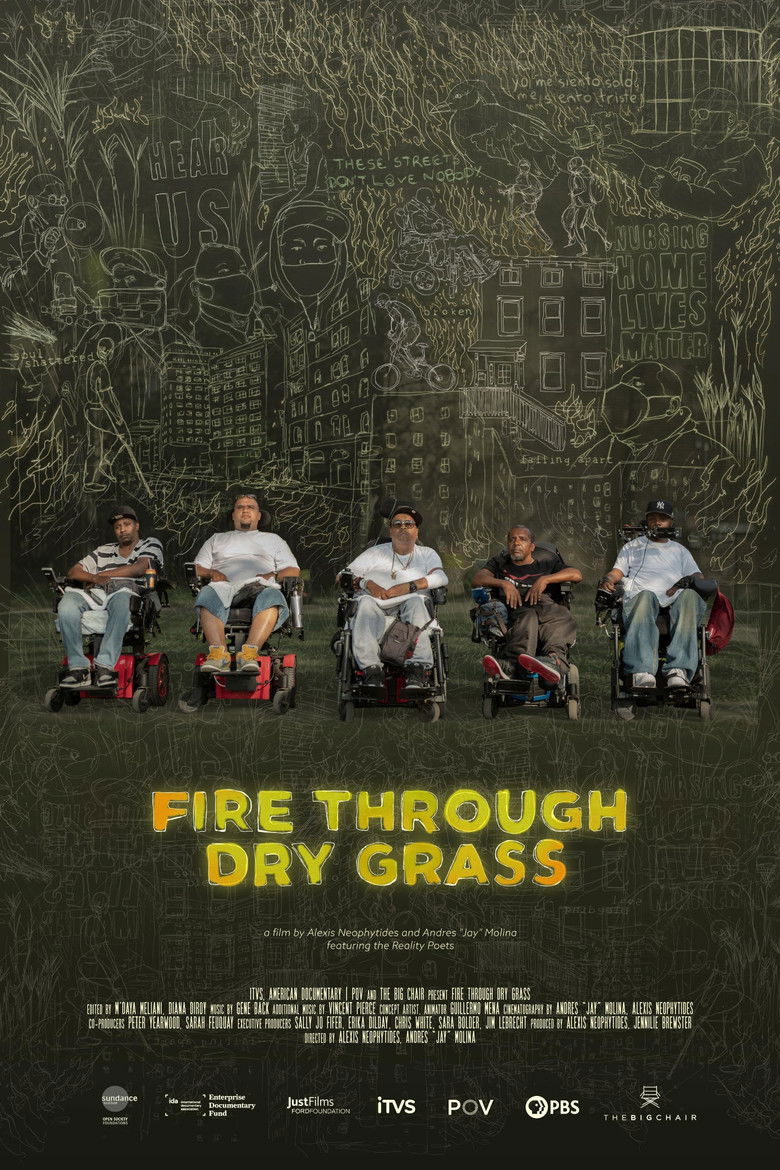 Fire Through Dry Grass (2023) — film poster, directed by Andres "Jay" Molina
