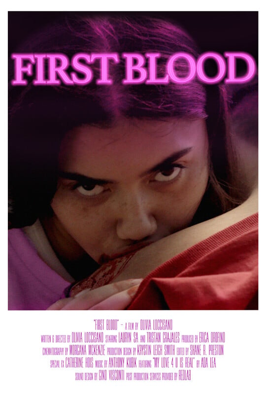 First Blood (2022) - film poster, directed by Olivia Loccisano
