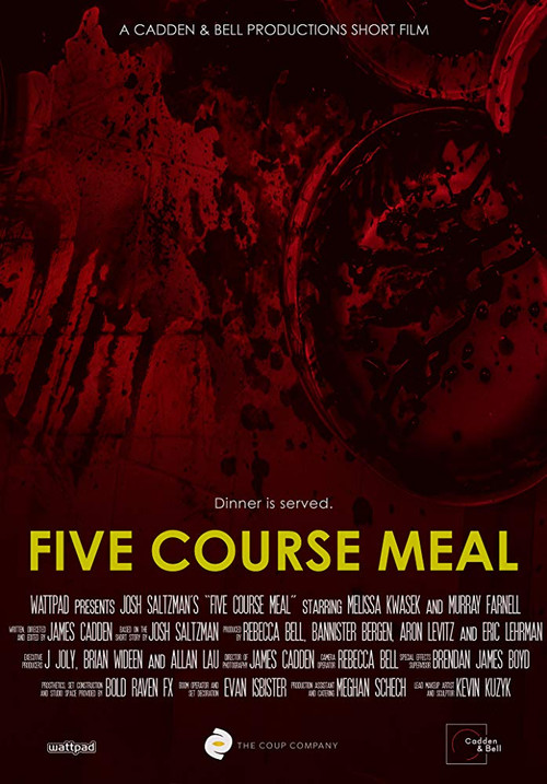 Five Course Meal (2018) - film poster, directed by James Cadden