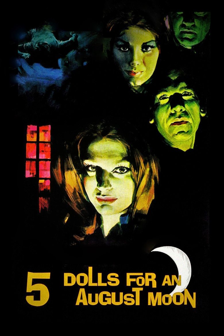 Five Dolls for an August Moon (1970) — film poster, directed by Mario Bava