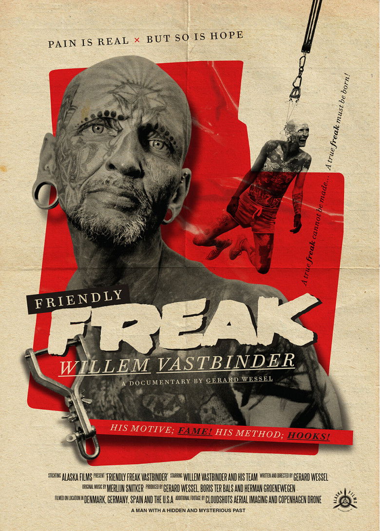 Friendly Freak Vastbinder (2025) — film poster, directed by Gerard Wessel
