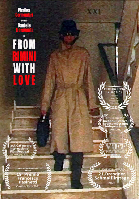 From Rimini with Love (2020) - film poster, directed by Werther Germondari