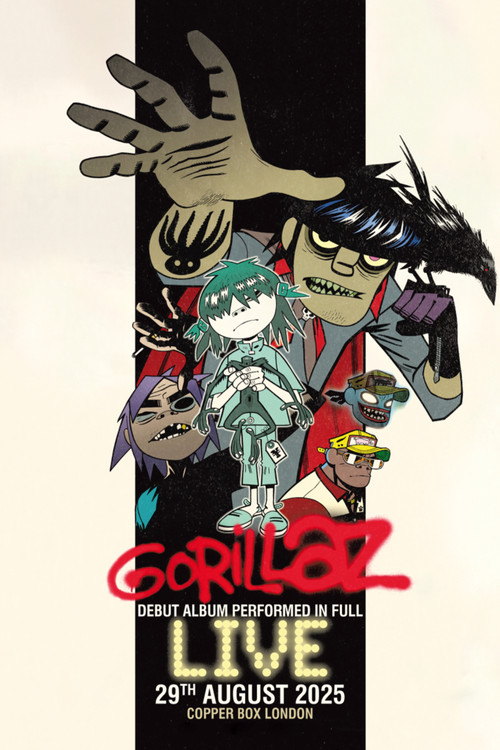 Gorillaz Live (YouTube Music Nights) (2025) - film poster, directed by Toby L