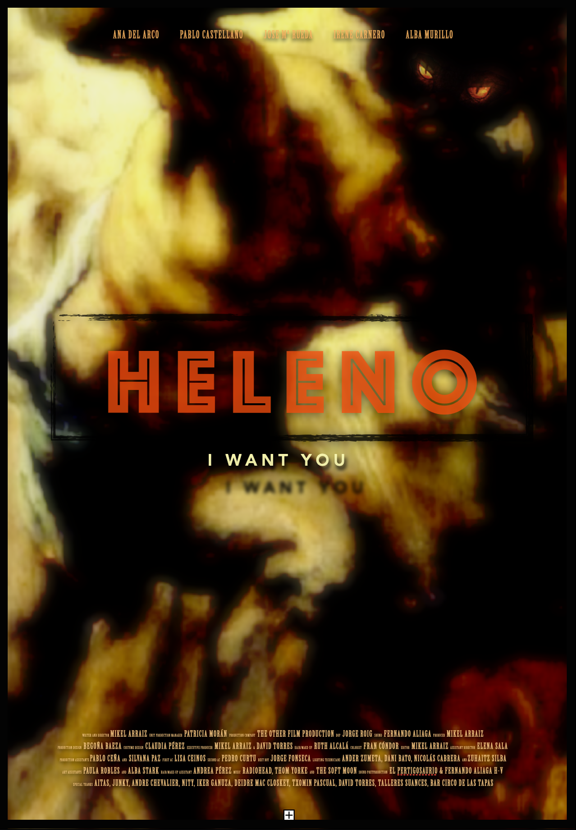 HELENO (2022) - film poster, directed by Mikel Arraiz