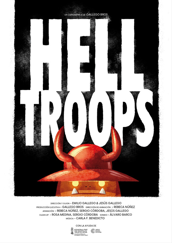 Hell troops (2024) - film poster, directed by Emilio Gallego
