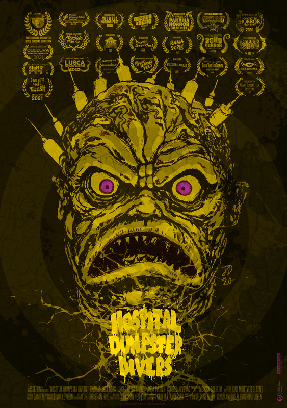Hospital Dumpster Divers (2020) - film poster, directed by Anders Elsrud Hultgreen