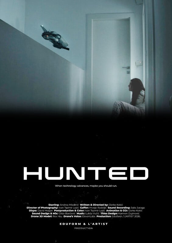 Hunted (2026) - film poster, directed by Darko Kokić