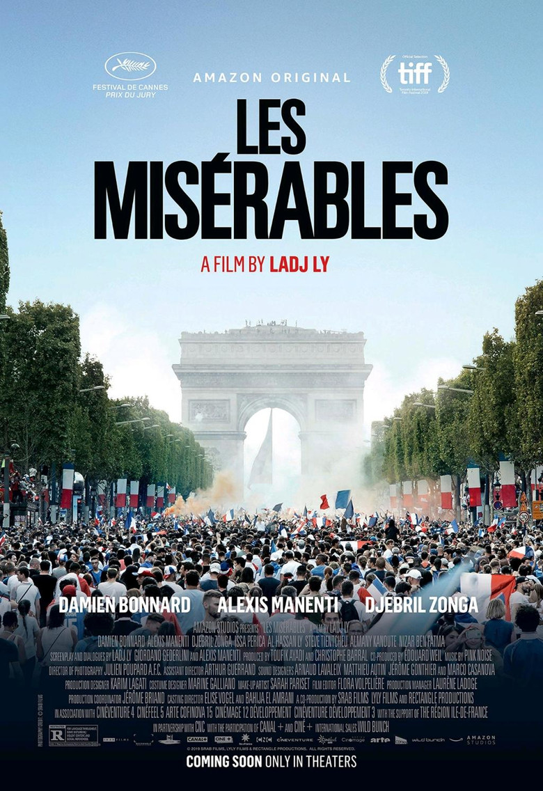 Les Misérables (2019) - film poster, directed by Ladj Ly