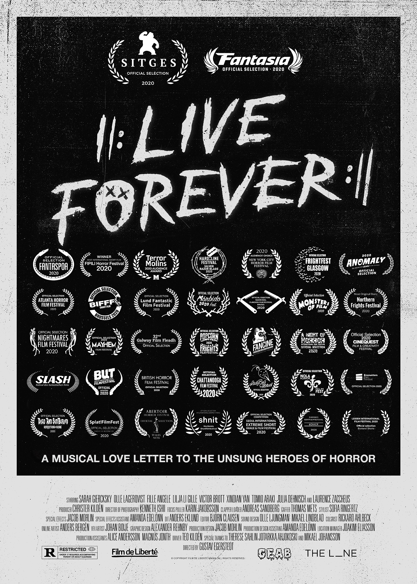 Live Forever (2019) - film poster, directed by Gustav Egerstedt
