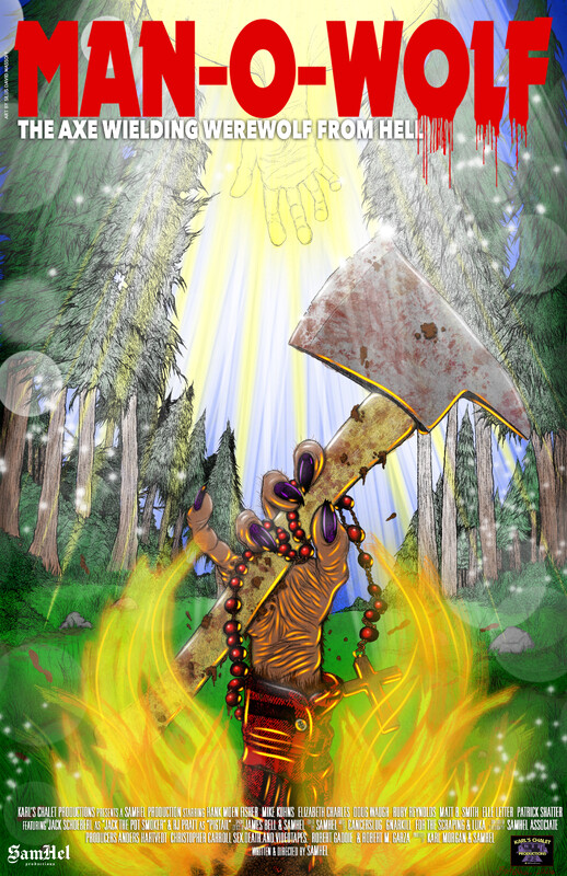 MAN-O-WOLF: The Axe Wielding Werewolf From Hell! (2026) - film poster, directed by SamHel