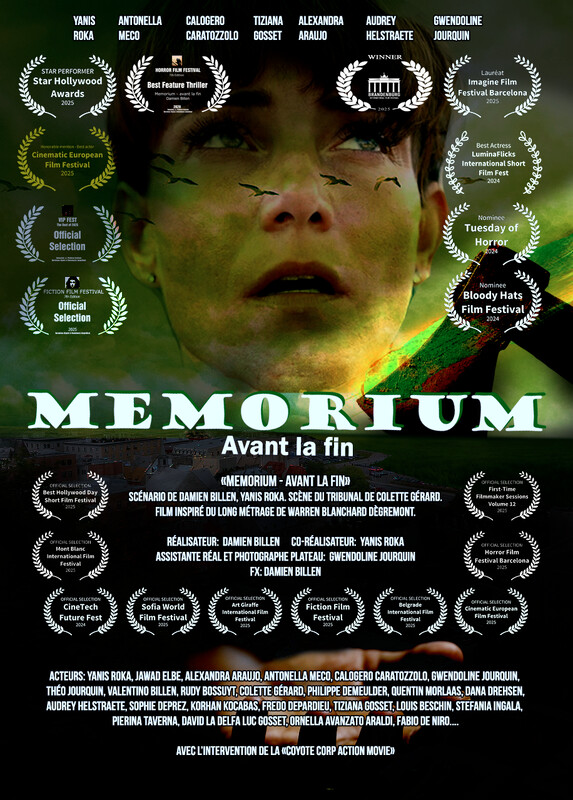Memorium - before the end (2024) - film poster, directed by Damien Billen