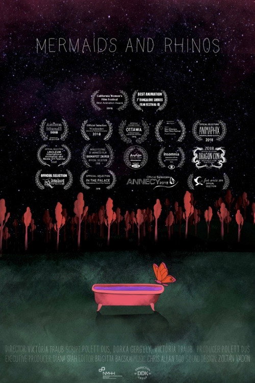Mermaids and Rhinos (2018) - film poster, directed by Viktória Traub