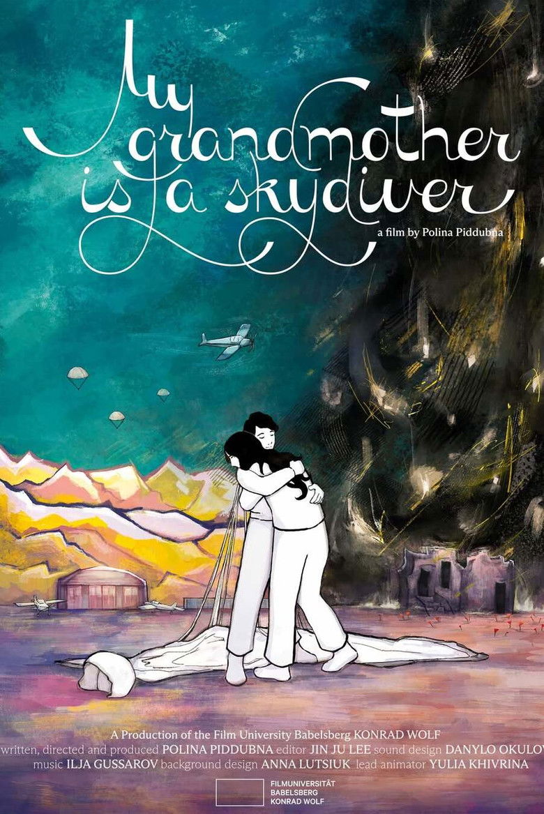 My Grandmother Is a Skydiver (2025) - film poster, directed by Polina Piddubna