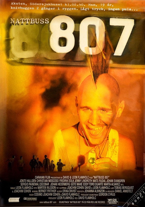 Night Bus 807 (1997) - film poster, directed by David Flamholc