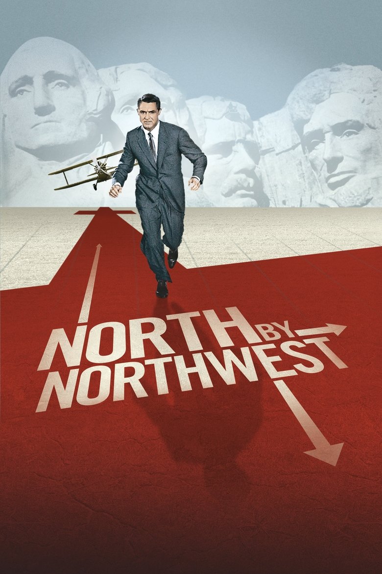 North by Northwest (1959) - film poster, directed by Alfred Hitchcock