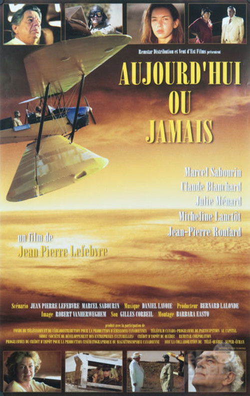 Now or Never (1998) — film poster, directed by Jean Pierre Lefebvre