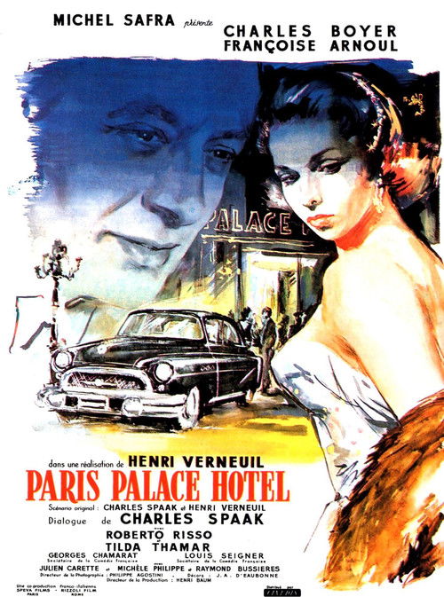 Paris, Palace Hôtel (1956) - film poster, directed by Henri Verneuil