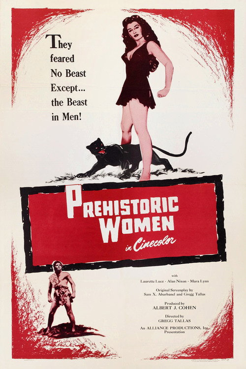Prehistoric Women (1950) - film poster, directed by G. Tallas
