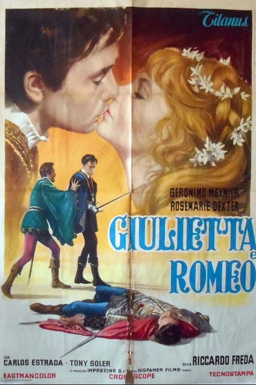 Romeo e Giulietta (1964) - film poster, directed by Riccardo Freda