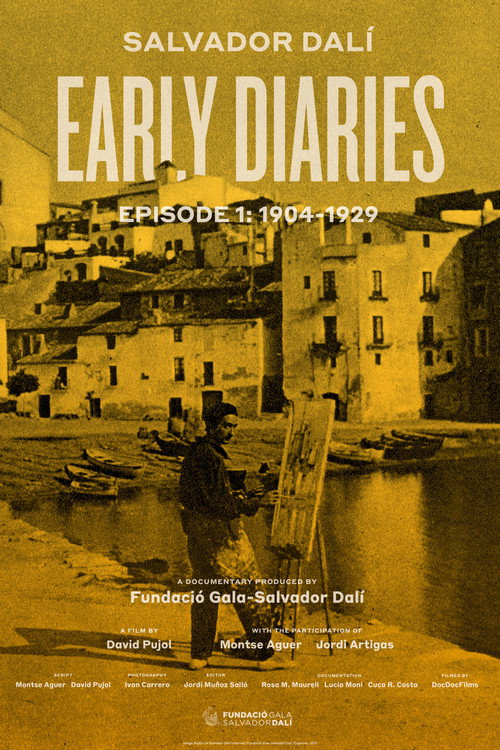 Salvador Dalí: Early Diaries – Episode 1: 1904-1929 (2022) — film poster, directed by David Pujol