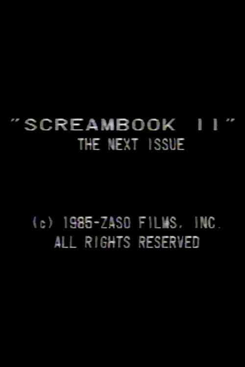 Screambook II (1985) — film poster