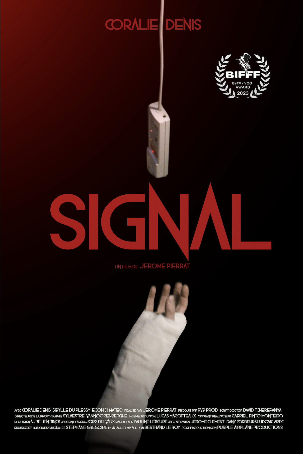 Signal (2023) - film poster, directed by Jérome Pierrat