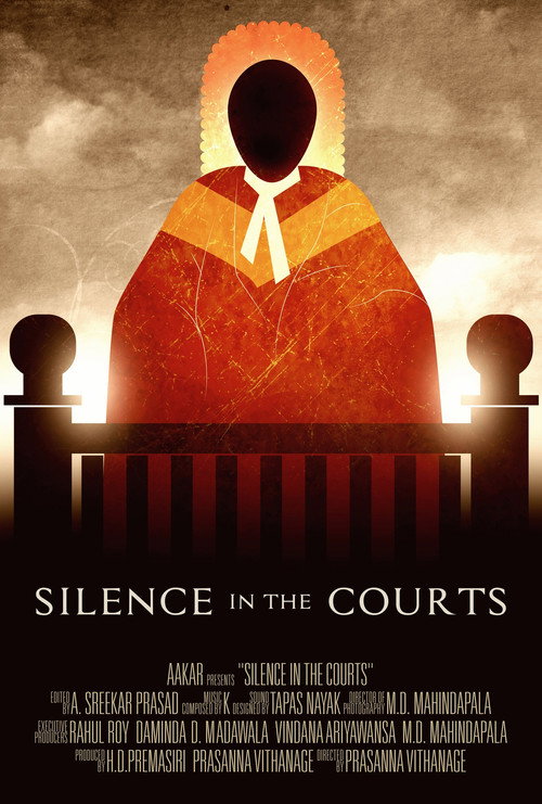 Silence in the Courts (2015) — film poster, directed by Prasanna Vithanage
