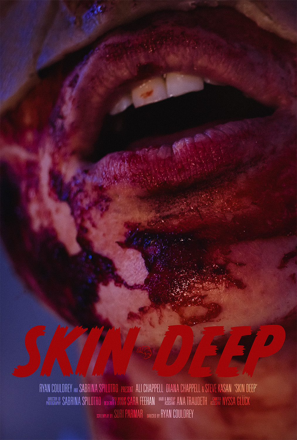 Skin Deep (2018) - film poster, directed by Ryan Couldrey