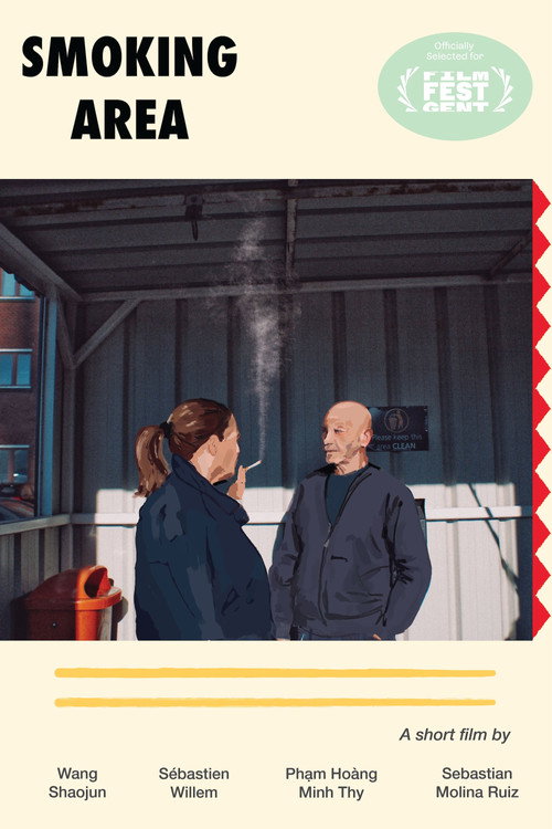 Smoking Area (2025) - film poster, directed by Sebastian Molina Ruiz