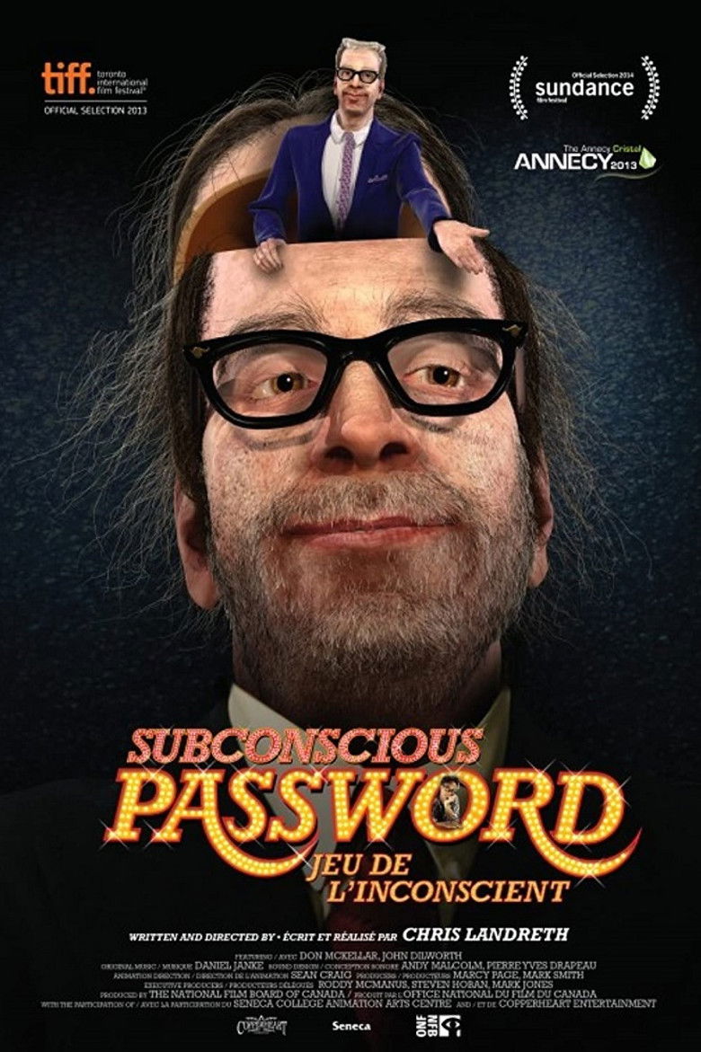 Subconscious Password (2013) - film poster, directed by Chris Landreth