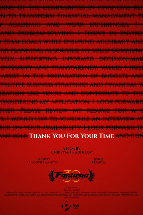 Thank You For Your Time (2026) - film poster