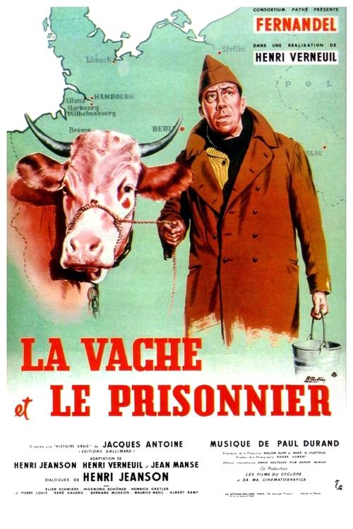 The Cow and I (1959) - film poster, directed by Henri Verneuil
