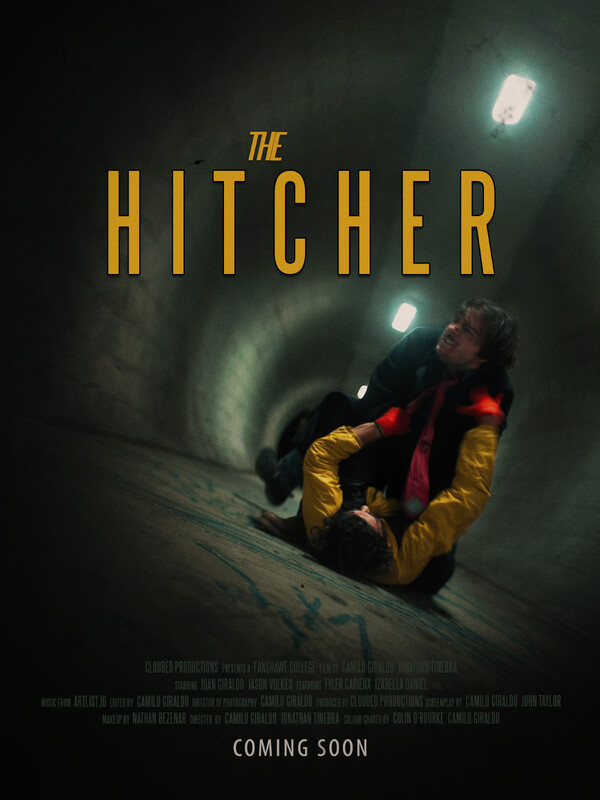 The Hitcher (2024) - film poster, directed by Camilo Giraldo
