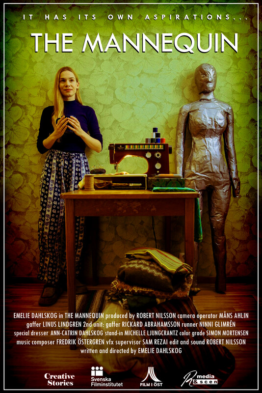 The Mannequin (2023) - film poster, directed by Emelie Dahlskog