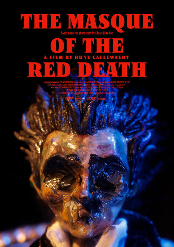 The Masque of the Red Death (2024) - film poster, directed by Rune Callewaert