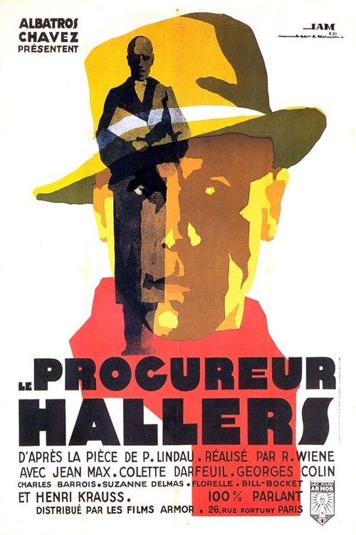 The Prosecutor Hallers (1930) - film poster, directed by Robert Wiene